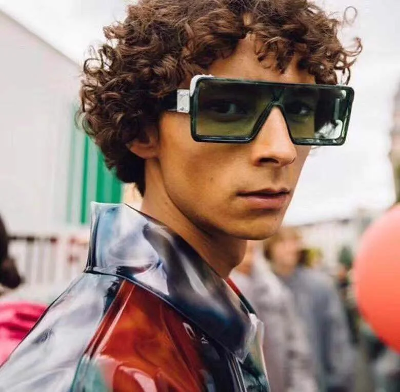 Солнцезащитные очки мужские с большим прямоугольным верхом 2019|Мужские