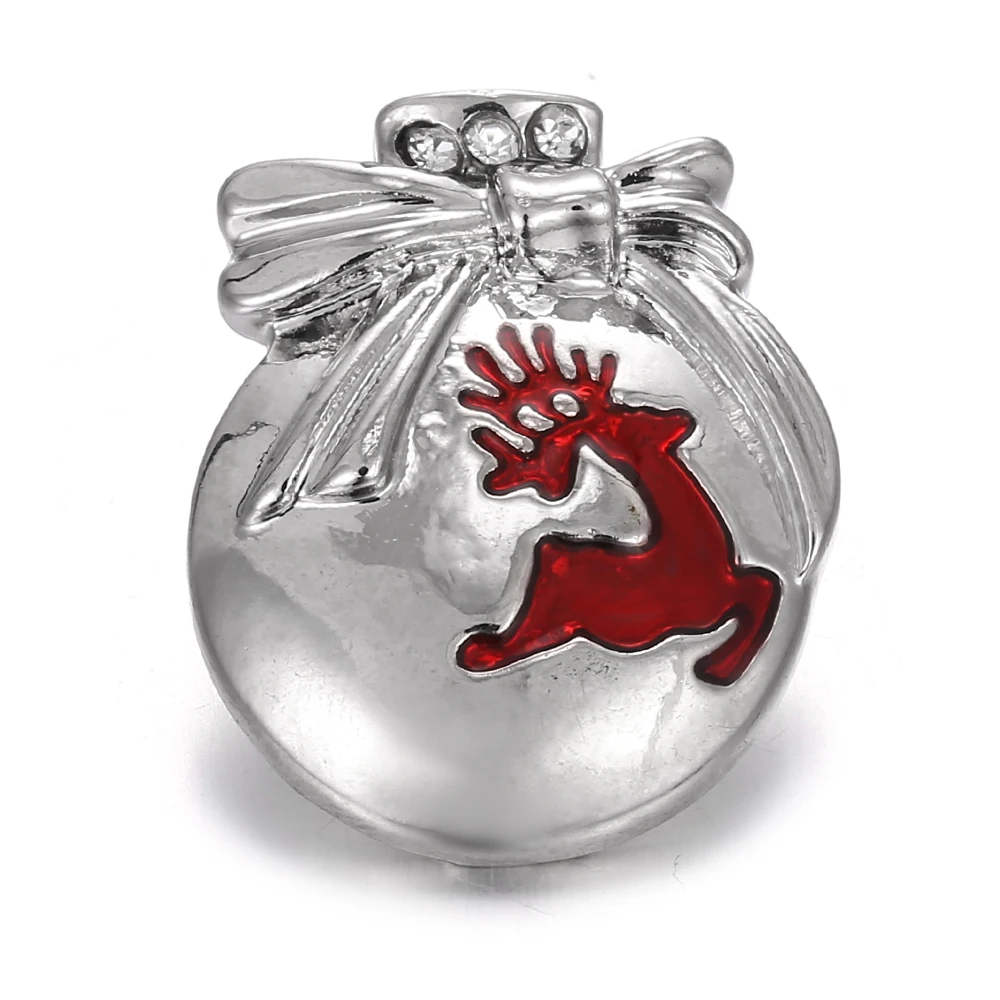 6 шт./лот рождественские ювелирные изделия с кнопками сердечком оленем 18 мм