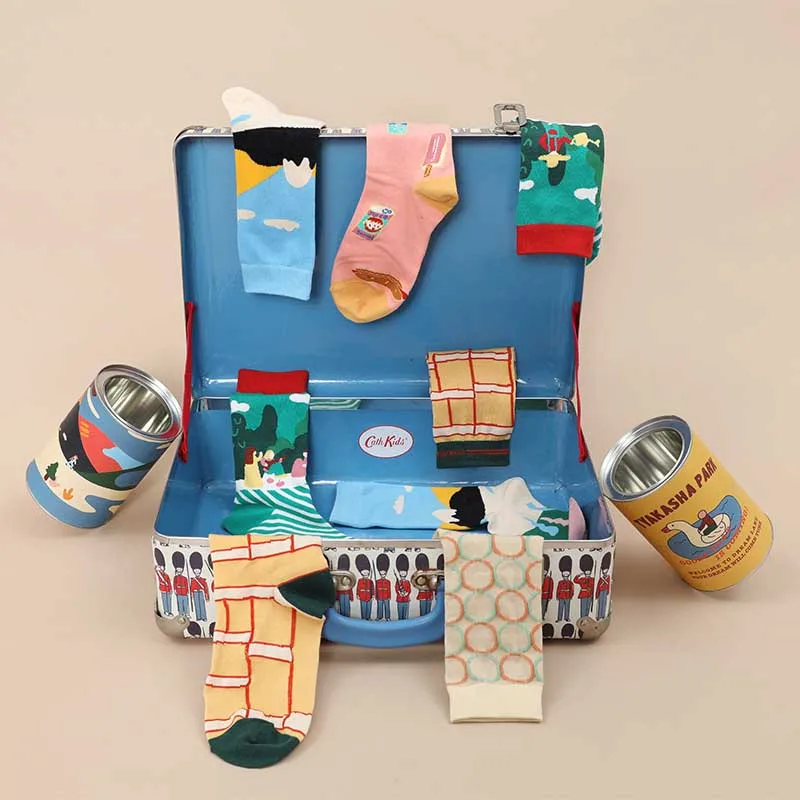 Осенне зимние модные Жаккардовые Носки с рисунком в стиле Харадзюку