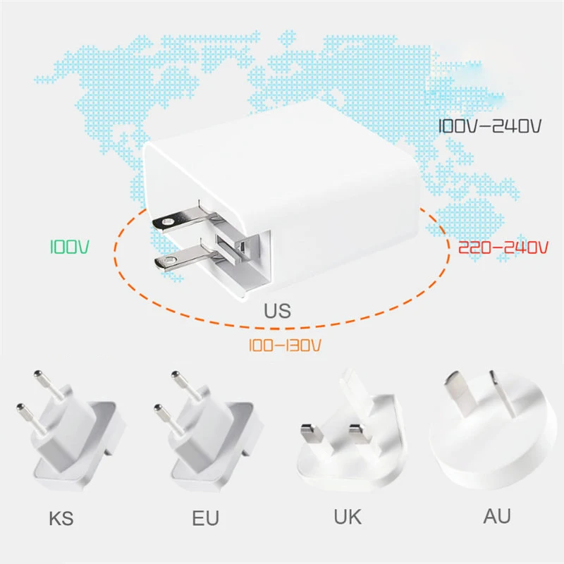 Зарядное устройство URVNS сетевое с USB-портом и поддержкой быстрой зарядки 87 Вт |