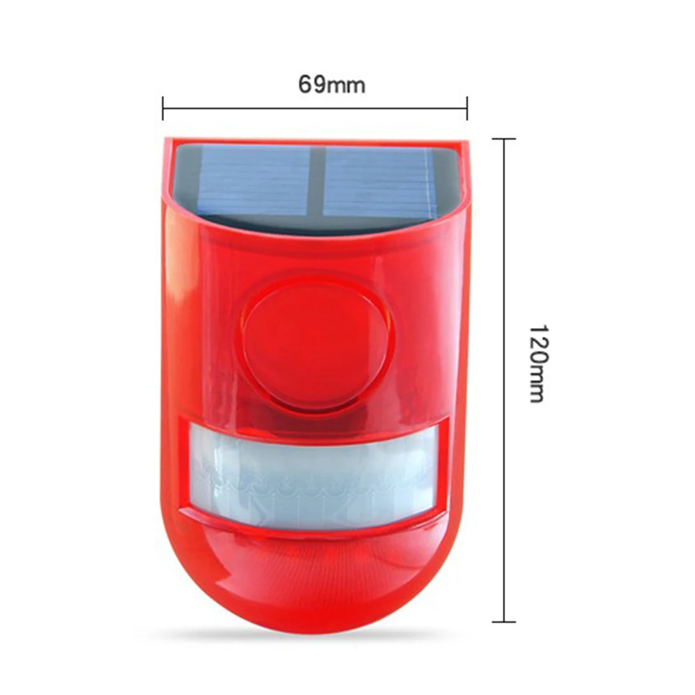 

Solar Alarm Lamp Sound & Light Alarm Strobe Light Motion Sensor Security Alarm