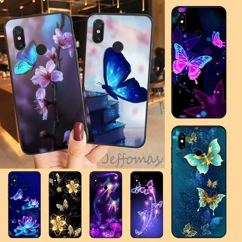 

colorful Butterfly animal cartoon Phone Case For Xiaomi Redmi 7 8 9t a3Pro 9se k20 mi8 max3 lite 9 note 9s 10 pro