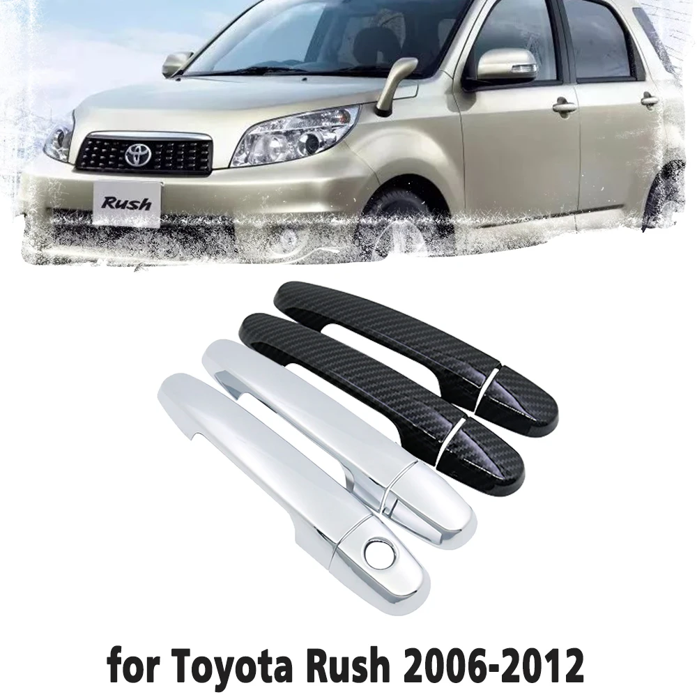 Carbon Fiber Car handles Or Chrome Cover for Toyota Rush Daihatsu Terios Be‣go Terios Eco Terios Wild Perodua Nautica 2006~2012