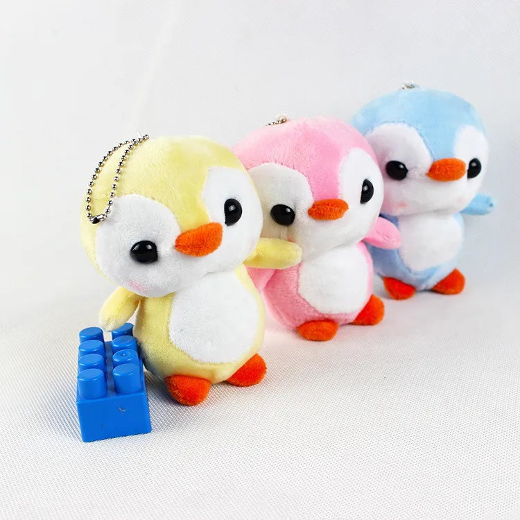 Высота каблука 10 см мягкий плюшевый Каваий Пингвин кукольный брелок Серый