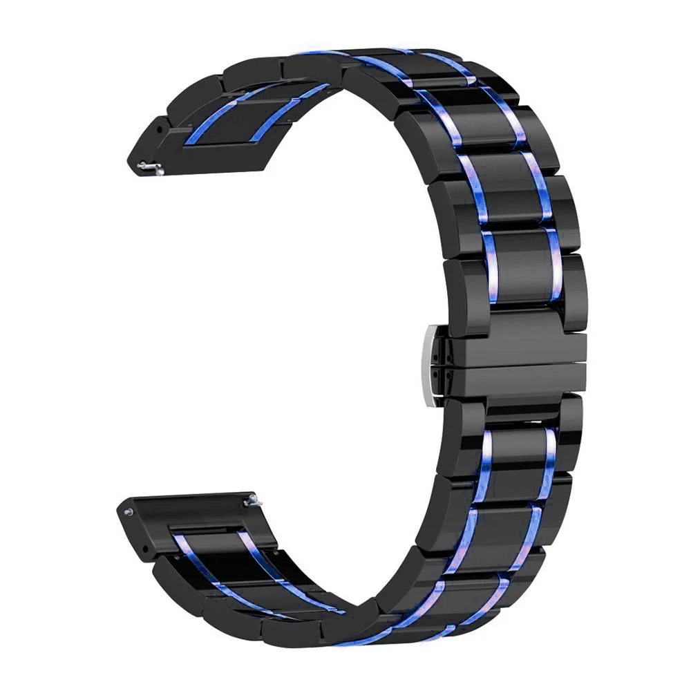 Ремешок керамический для Samsung galaxy 3 active 46/42 браслет смарт-часов Amazfit Pace/Stratos 2 /Bip 20 22