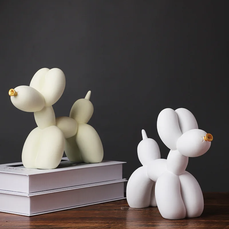 

Creative Art Balloon Dog Desktop Ornaments Home Decor Cute Resin Animal Statue Living Room Bedroom TV Cabinet Decoration