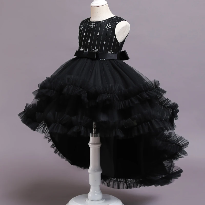 Новое жаккардовое платье с лепестками для девочек на выпускной | Детская одежда и