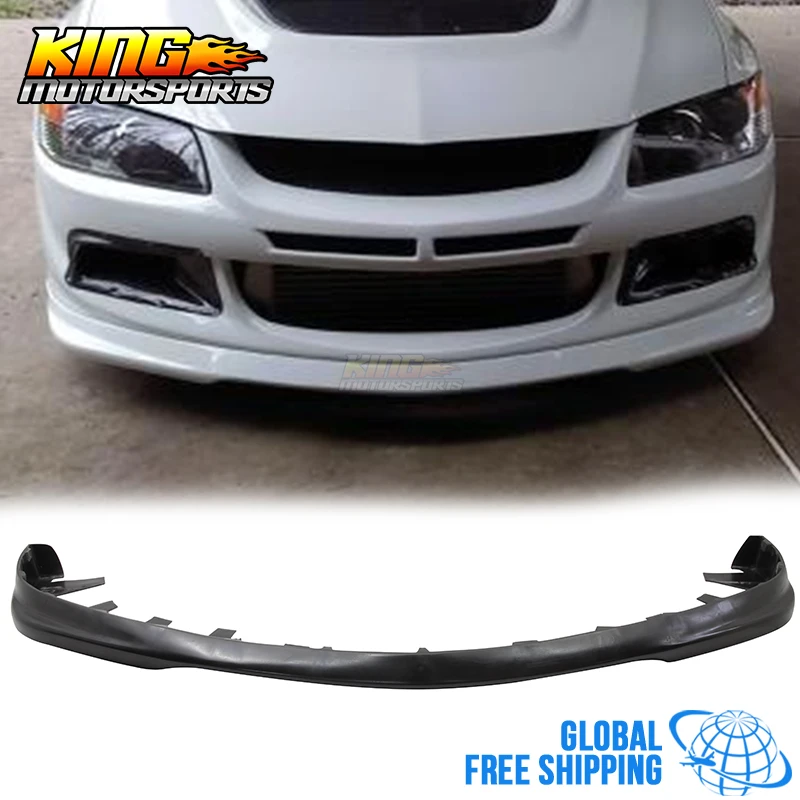 Подходит для 03-05 Mitsubishi Lancer EVO 8 ViII JDM передний бампер губ уретана глобальная