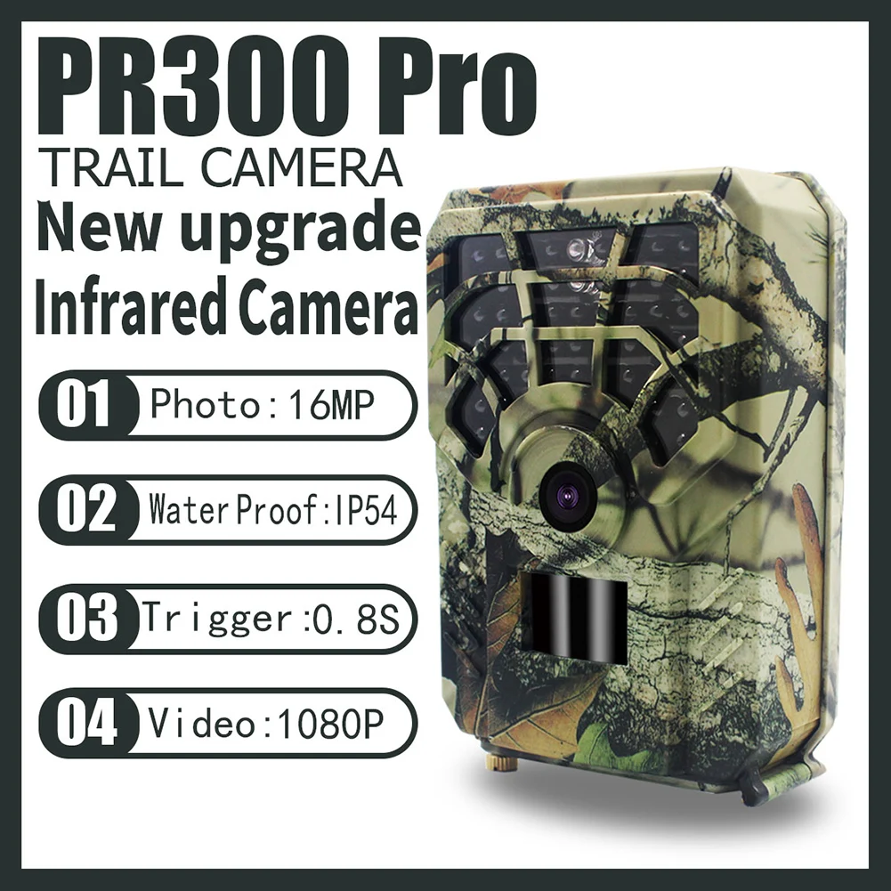 

Инфракрасная камера PR300 PRO HD 1080P 16 МП для охоты на диких животных