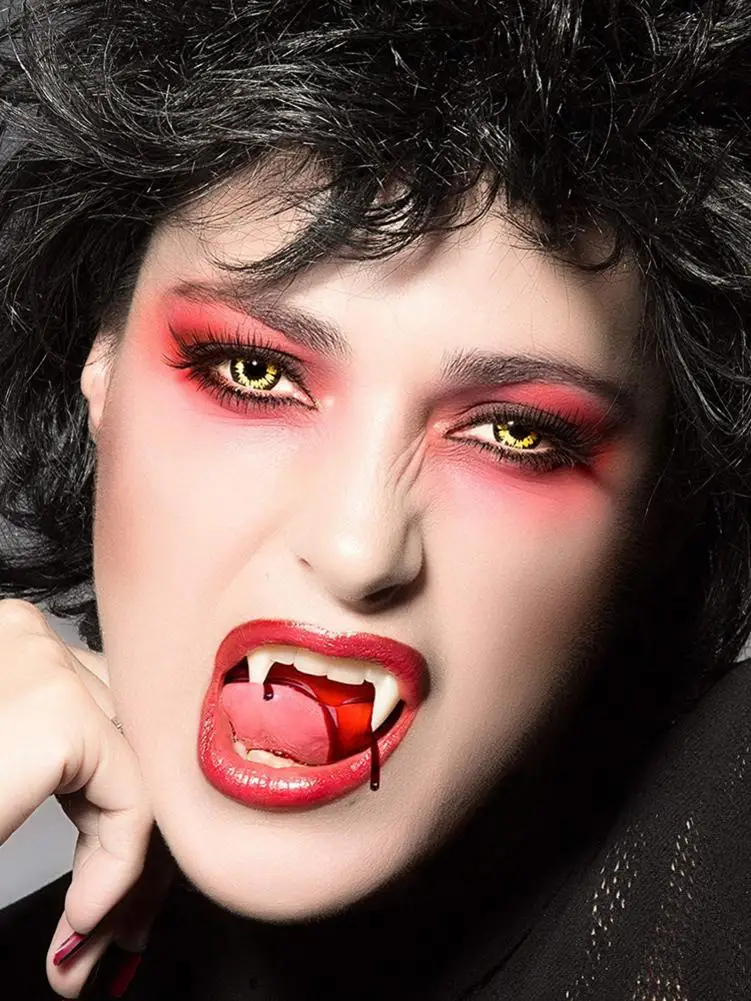 Косплей Хэллоуин протезы зомби привидение дьявол Werewolf зубы коробка упаковка