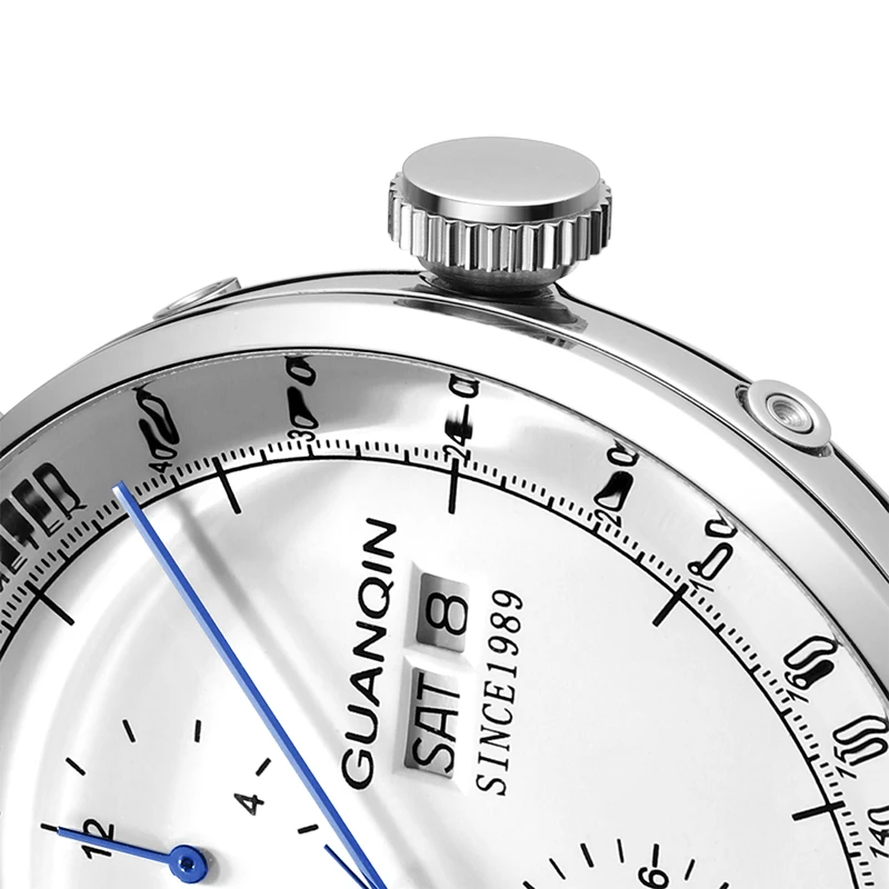 GUANQIN 2019 clock business Automatic watch men 3D Curve Mechanical waterproof men's watches top brand luxury erkek kol saati | Наручные
