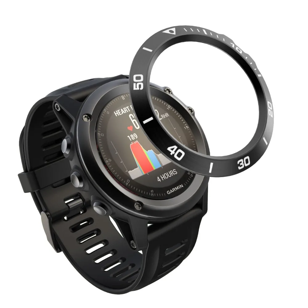 Для Garmin Fenix 3 3HR Часы Ободок кольцо клейкая крышка чехол из нержавеющей стали Смарт