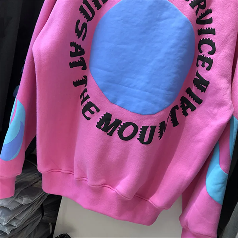 Kanye West/толстовки с капюшоном; толстовка с капюшоном с логотипом Святого Духа и бархатным утеплителем Kanye Kardashian; толстовки для поклонников сериалов