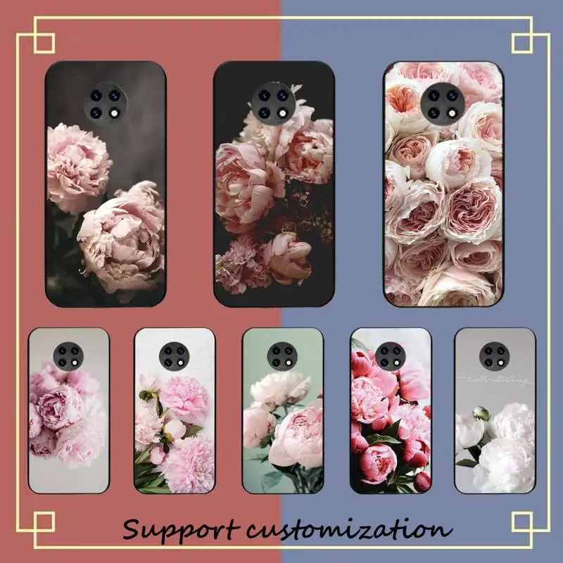

Peonies beautiful flower Phone Case For Xiaomi Redmi Note 8A 7 5 Note 8pro 8T 9Pro note 6pro
