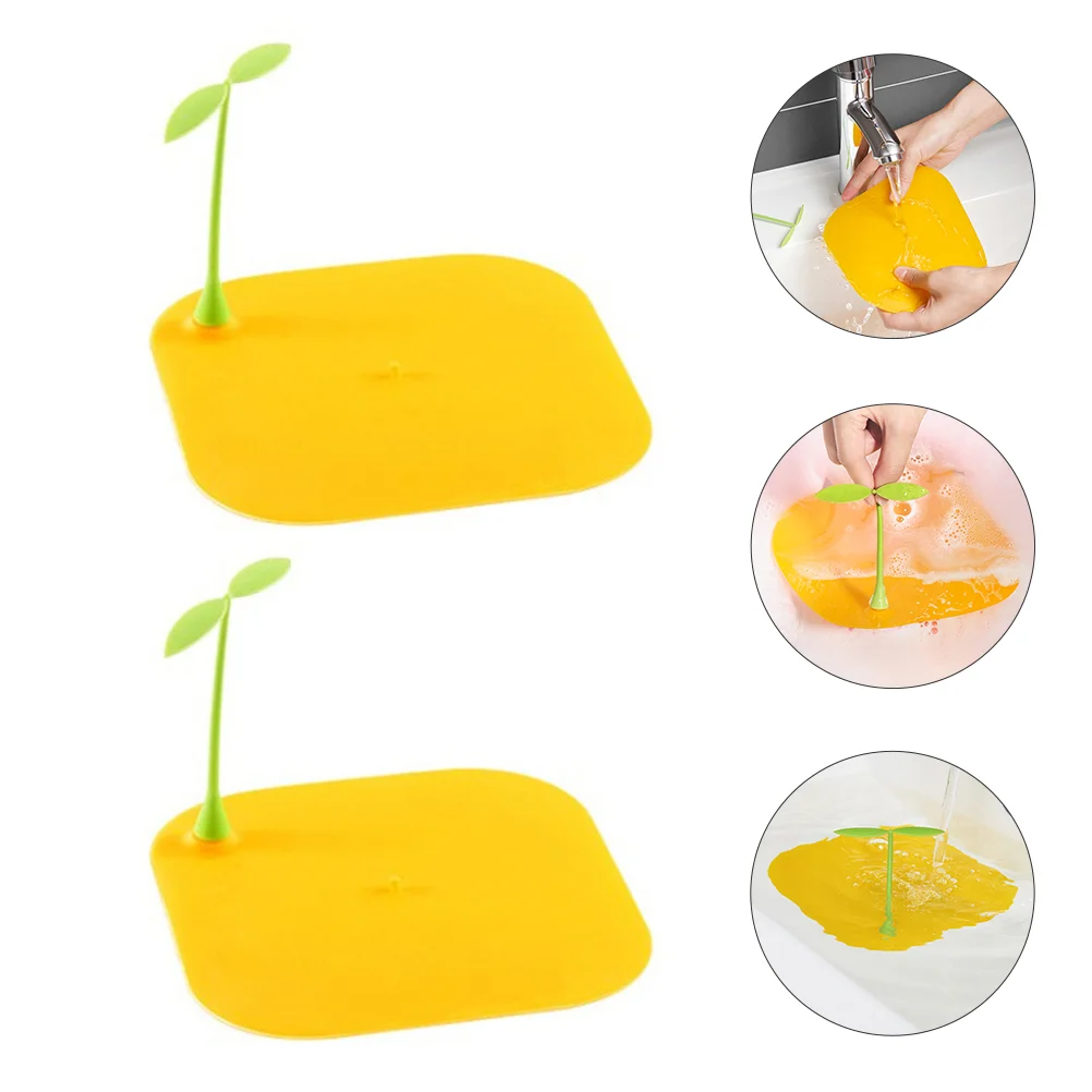 

2pcs Floor Drain Stopper Floor Drain Cover Sink Draining Cover for Bathroom