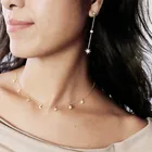 2021 100% 925 подвески из серебра с цирконием Звезда Луна Многослойные кулоны нежные ожерелья ювелирные изделия для женщин изящный подарок на свадьбу