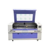 acctek co2 laser cutting glasses acrylic marble pvc rubber 2 head metal cutting machinery