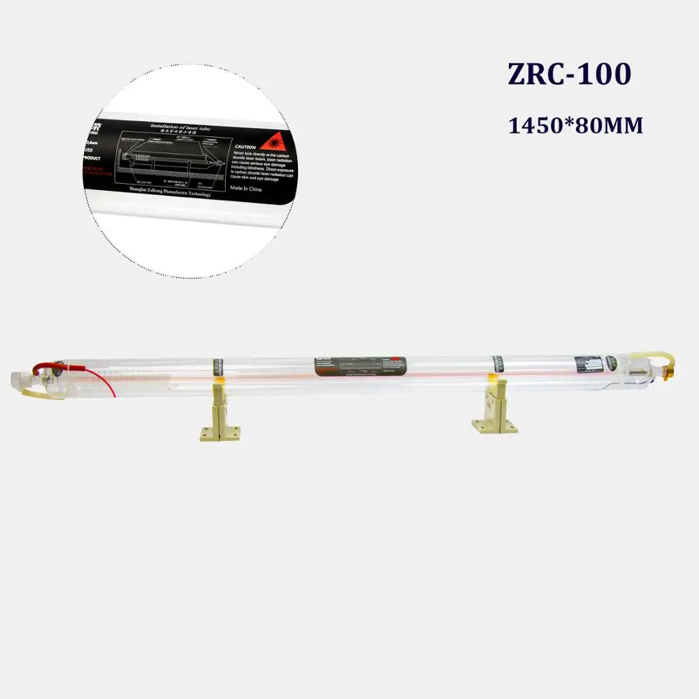 

High Power Co2 Laser Tube 100W For Laser Cutting Zurong