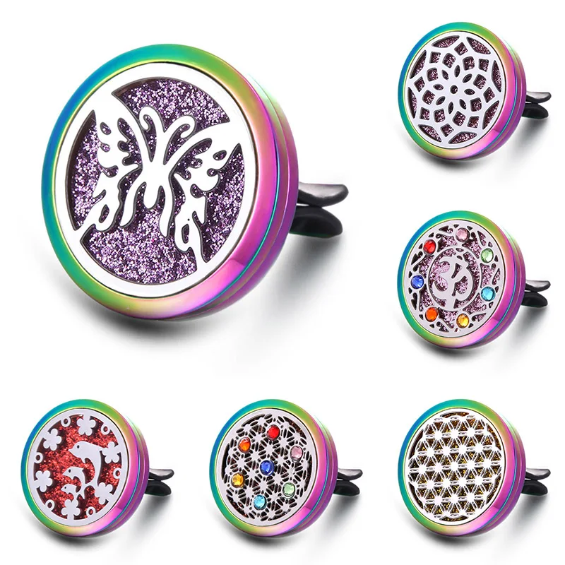 

Fashion Butterfly Removable Aromatherapy Filling Car Clip Perfume Diffuser Jewelry Essential Oil Diffuser Pendant Locket Jewelry
