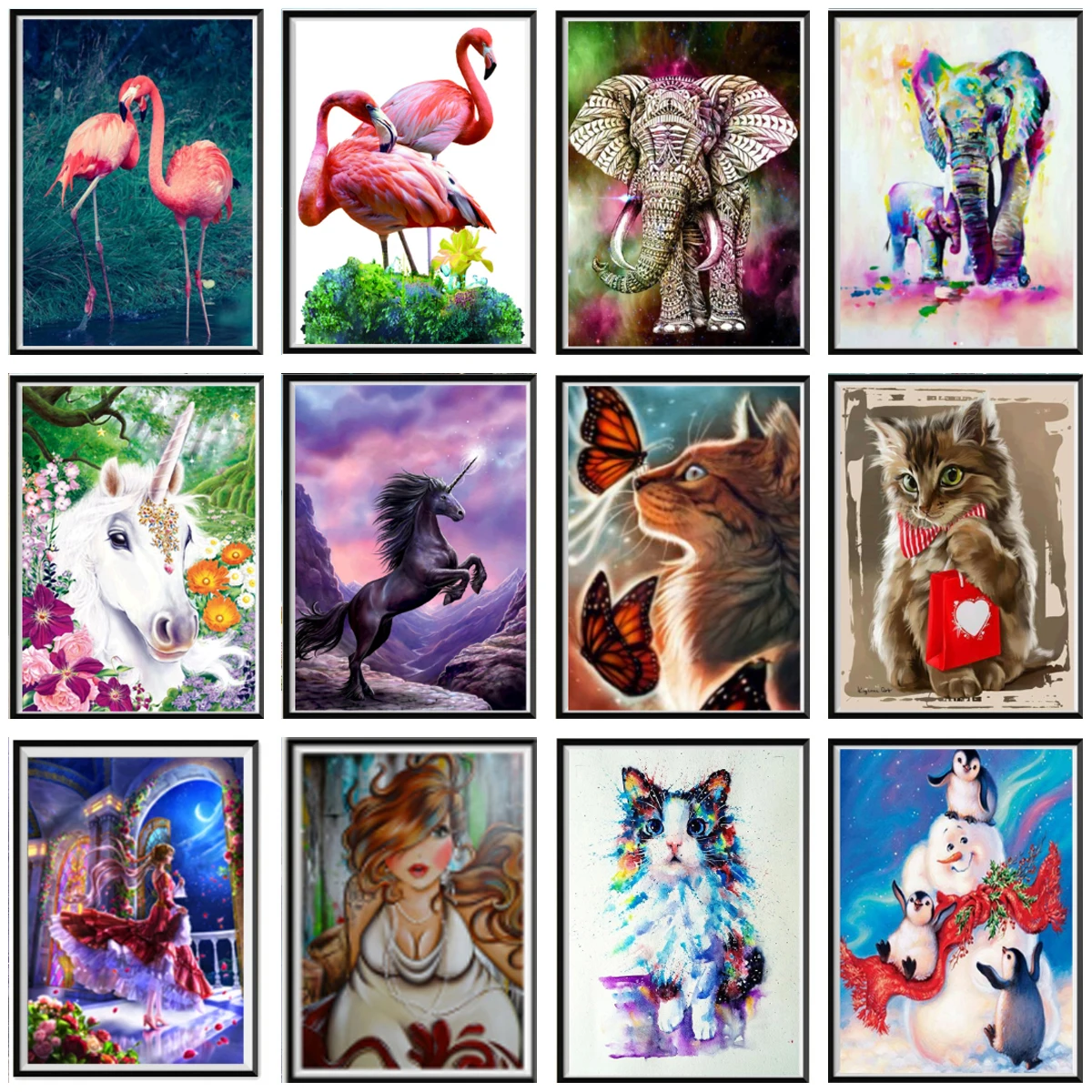 

5D алмазная живопись, мультфильм, красота, животные, тигр, кот, Сделай Сам стразы, мозаика, узор, украшение для дома, ручная работа, рождественский подарок