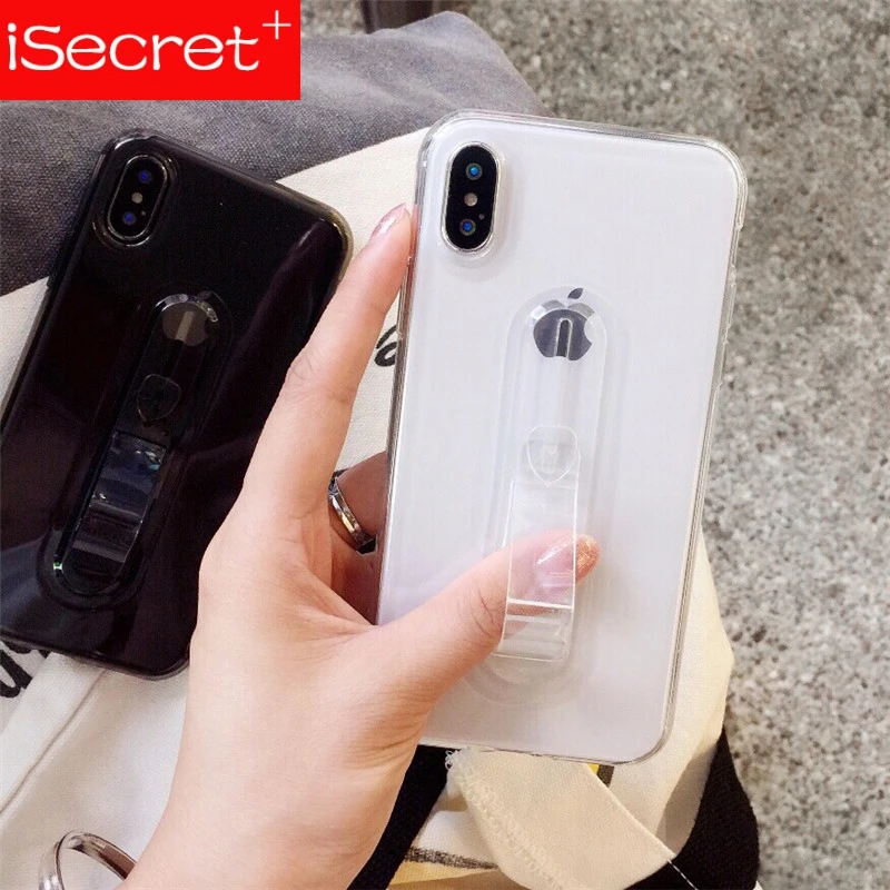 Силиконовый чехол подставка с кольцом держателем для iphone 6 s S Plus XS Max XR 8 7 5s SE 5