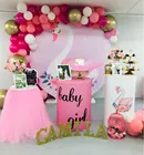 Виниловый фон с круглыми кругами и лебедем для детской фотосъемки