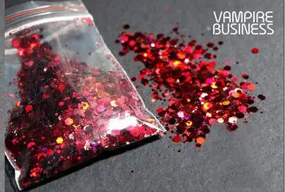 vampire business 50 грамм Радужная голографическая с голографическим блеском микс массивный шестигранный Радужный лазерный блеск пурпурный космическая блестящая голографическая, HJHJ611 - Цвет: vampire business