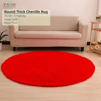 yinzam more thick round non slip chenille carpet shaggy bathroom rugs extra soft absorbent perfect plush carpet for home rug