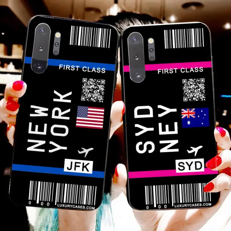 Милый первый класс черный чехол для телефона Samsung Note 7 8 9 10 Plus lite Galaxy J7 J8 J6 2018