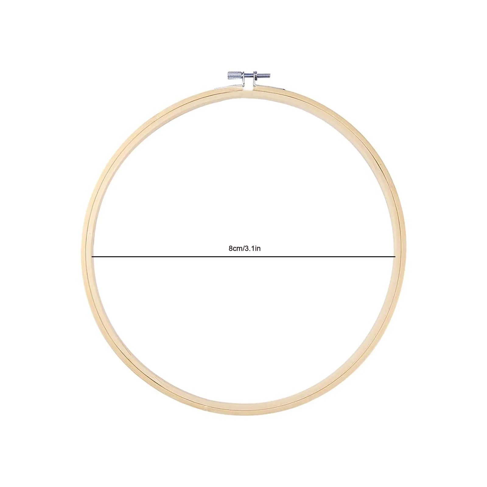 

1pc Embroidery Hoop Set Bamboo Circle Cross Stitch Hoop Ring 8 Inch To 13 Inch For Embroidery And Cross Stitch