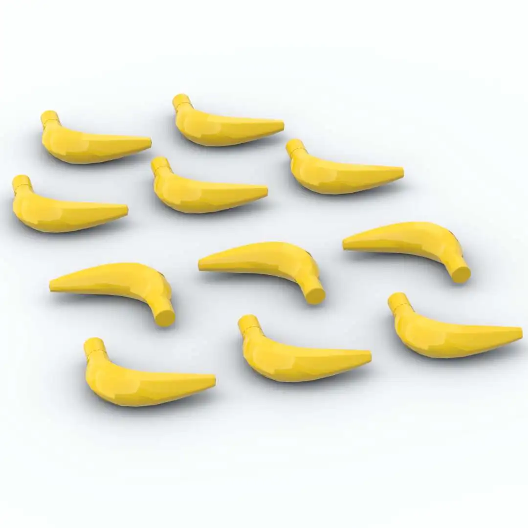 

105/215pcs Banana Fruit for figures moc bricks toy 33085 diy Building blocks for children kids Christmas educational gift