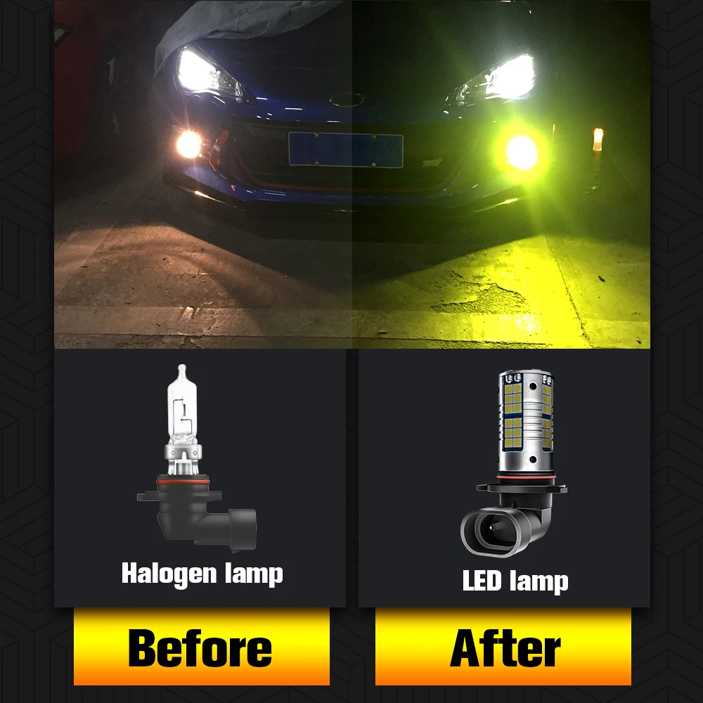 2pcs LED Fog Light Blub Lamp Canbus H10 9145 For Chrysler 300C Sebring Jeep Commander Compass Grand Cherokee XJ Wrangler JK |