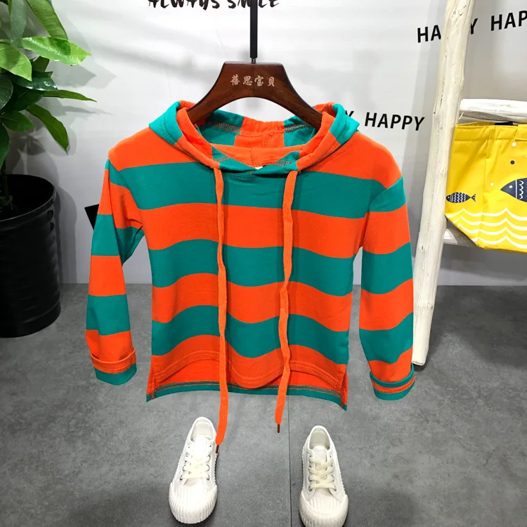 Весенне-осенняя Одежда для мальчиков с буквенным принтом спортивный костюм в