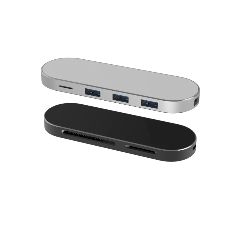 

7-In-1 Type C USB 3.0 Hub SD/TF/CF Card Reader Adapter for macBook PC Phone
