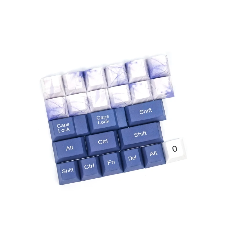 

Keycaps PBT Standard Five-Sided Dye Sub Process Keycap 128Keys Cherry Profile for FH60 GK61 64 -108 Keys Keyboard