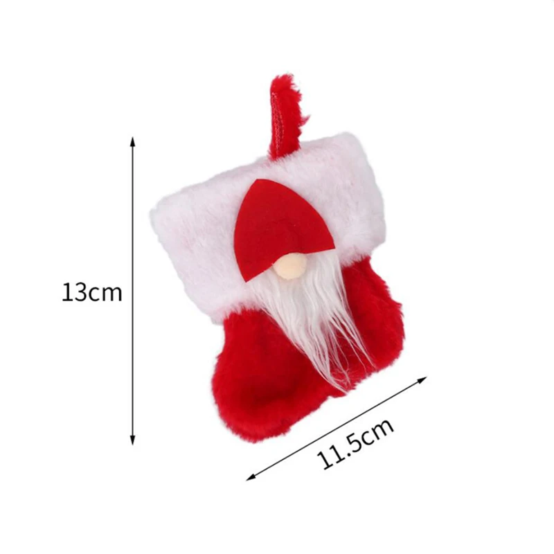 Рождественские носки украшения печенья DIY мешок Рождество Новый год вечерние для