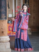 hasahou original female hanfu dress embroidery ming dynasty long pleated skirt traditional national fairy costume ancient han dy