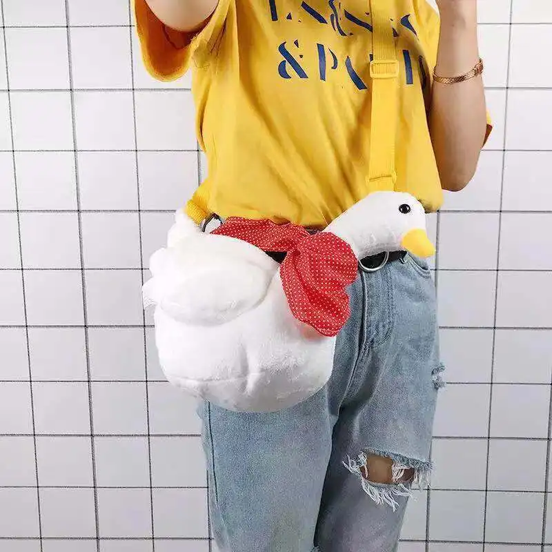 Pudcoco 2019 Adult Kids Girls Duck Plush Purse Cartoon Animals Shape Crossbody Bag Shoulder Messenger New handbag | Игрушки и хобби