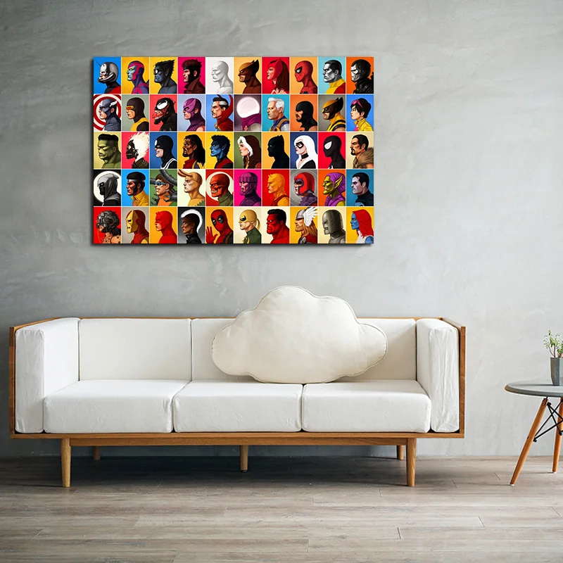 Настенные картины Marvel comics постер холст настенное художественное изображение для