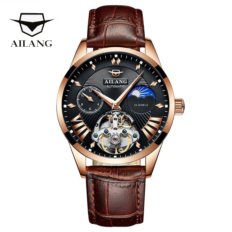 Relogio Masculino New Mens Watches Top Brand Luxury Automatic Mechanical Watch Men Leather Business Waterproof Sport Watches