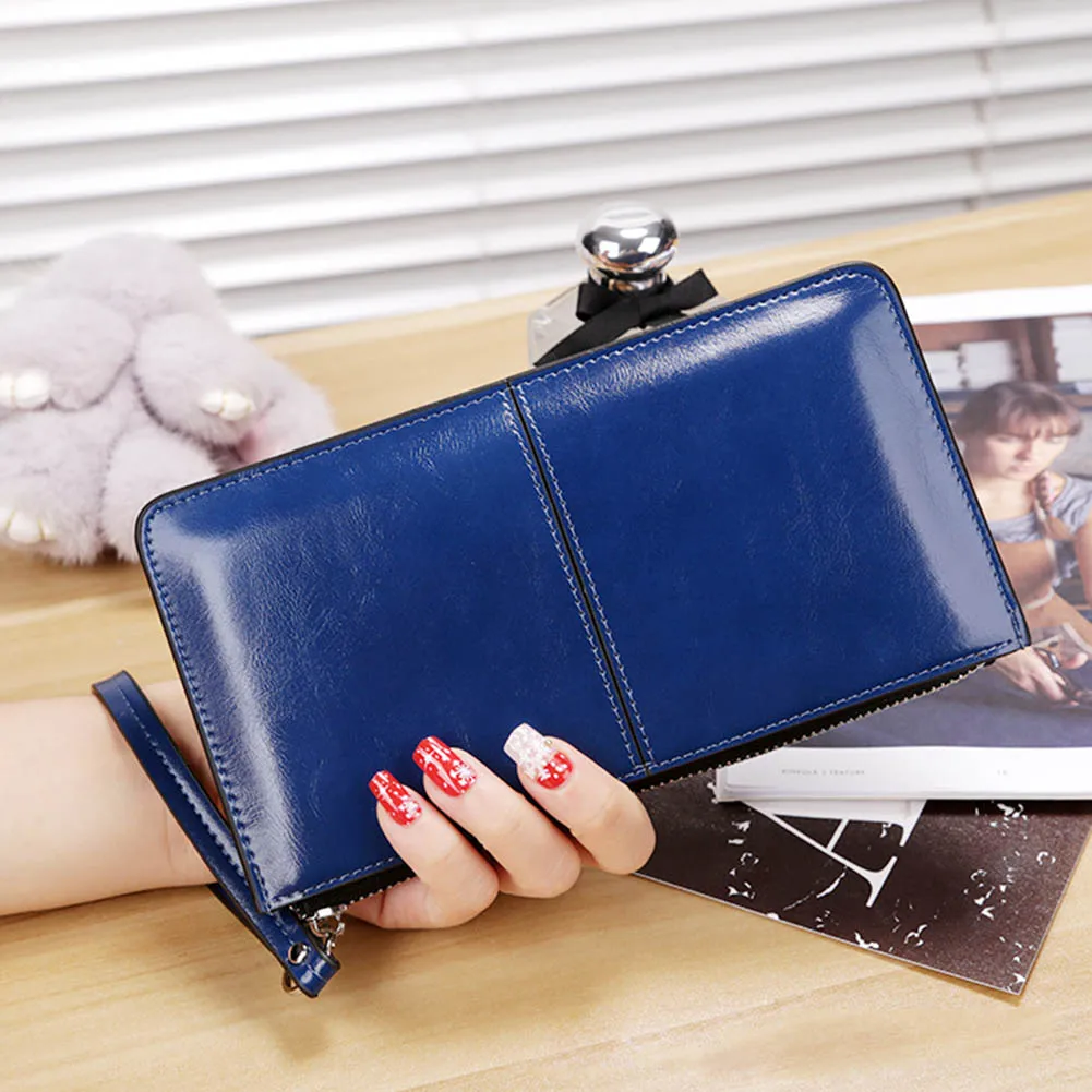 

NEW Zipper Lady Wallet Women Bifid Large Capacity Clutch Long Coin Card Phone Purse Leather Wallet Card Holder Handbag