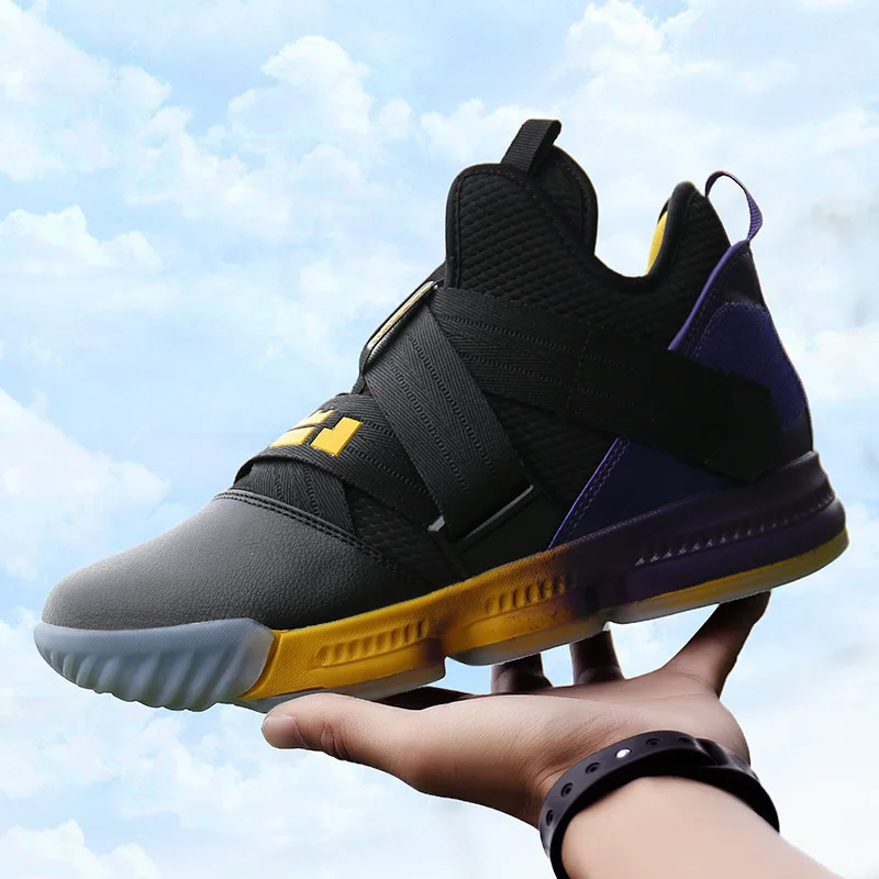 Горячая Распродажа баскетбольной обуви Lebron James высокие тренировочные ботинки