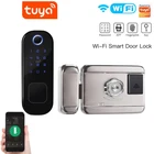 Новый Умный дверной замок Tuya с Wi-Fi, Умный домашний водонепроницаемый замок, цифровой замок с паролем для безопасности дома, отеля