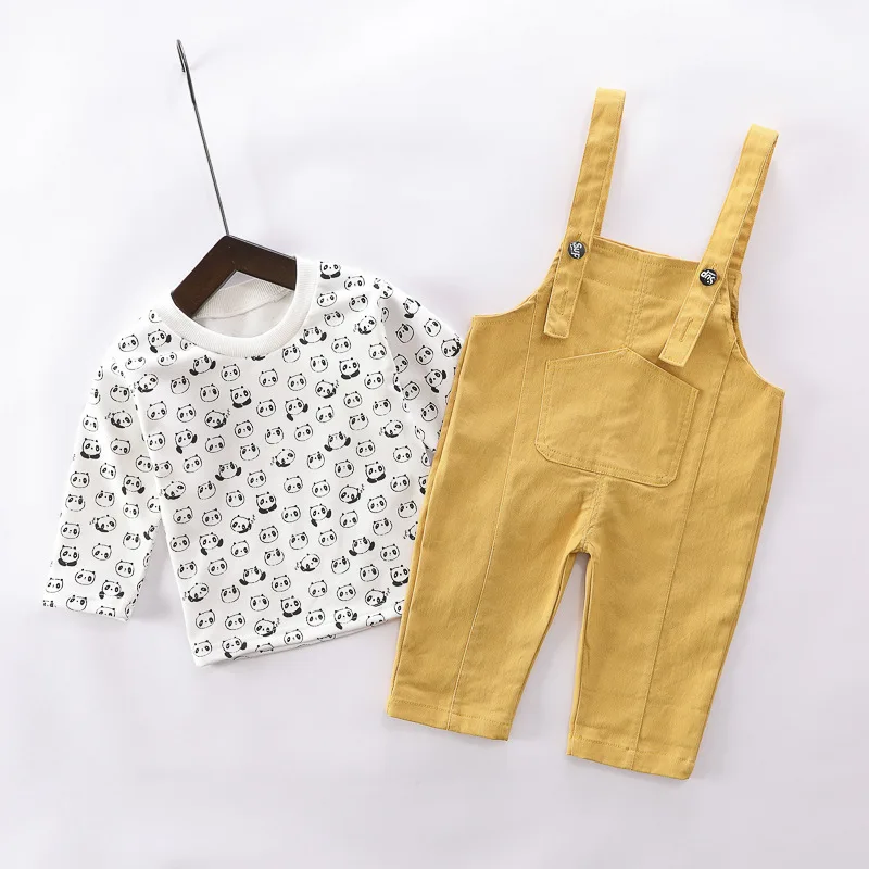 

Spring Children Clothes Baby Boys Girls Cartoon T Shirt Pants 2Pcs/sets Autumn Kids Infant Clothing Toddler Fashion Sportswear