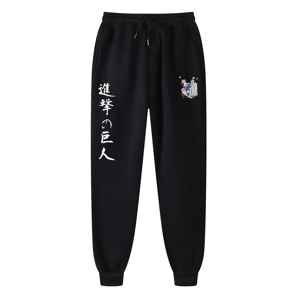 

Модные уличные теплые мужские брюки с японским аниме принтом в стиле хип-хоп для бега повседневные спортивные брюки спортивная одежда для ф...