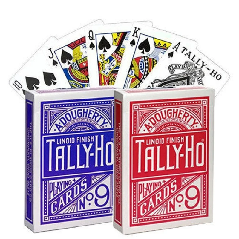 Tally Ho No.9 палубный веер/круглая спина игральные карты USPCC Коллекционная покерная