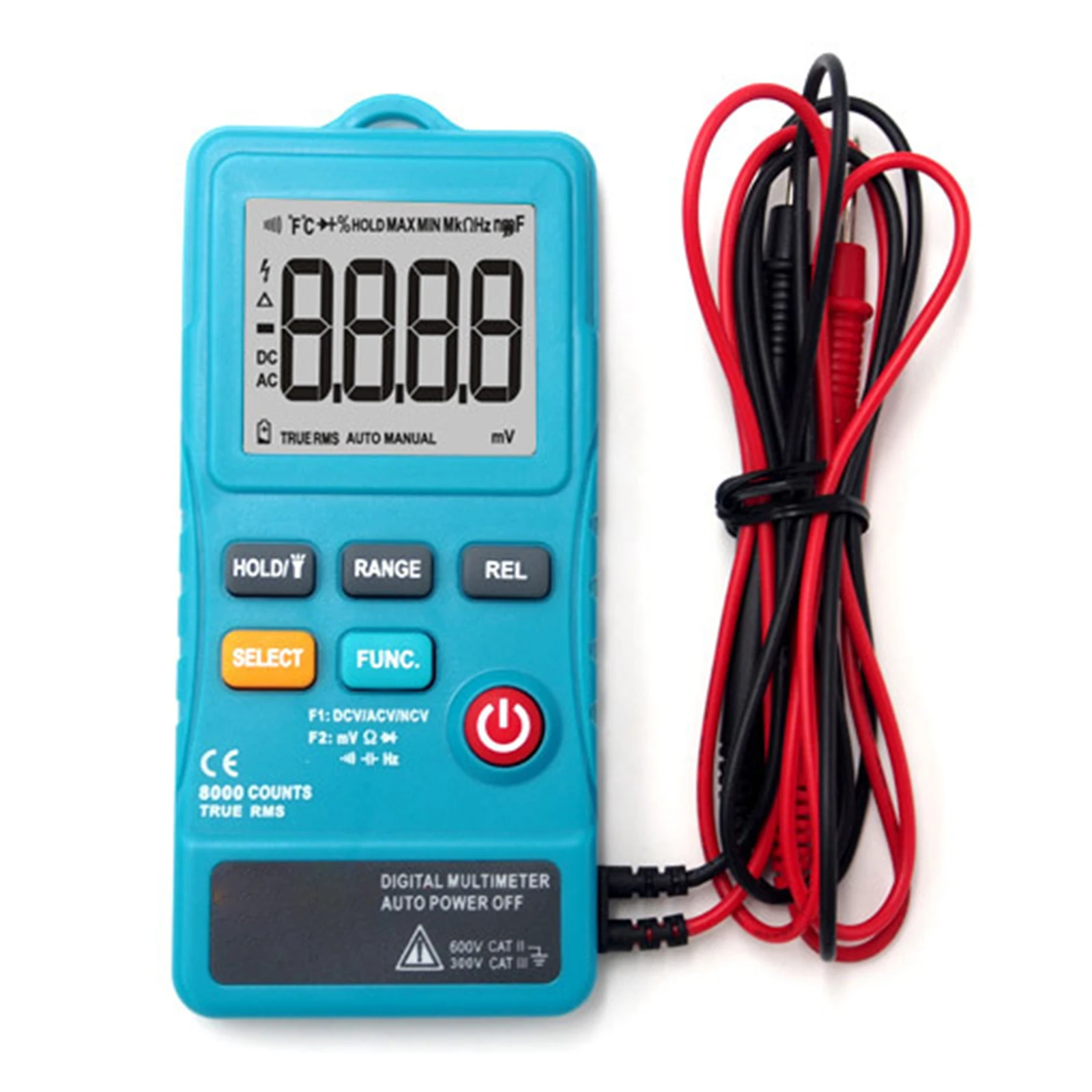 

Handheld Multimeter Manual Measurement True Effective Value Low Battery Reminder With LCD Display Clear Data Display Accurately