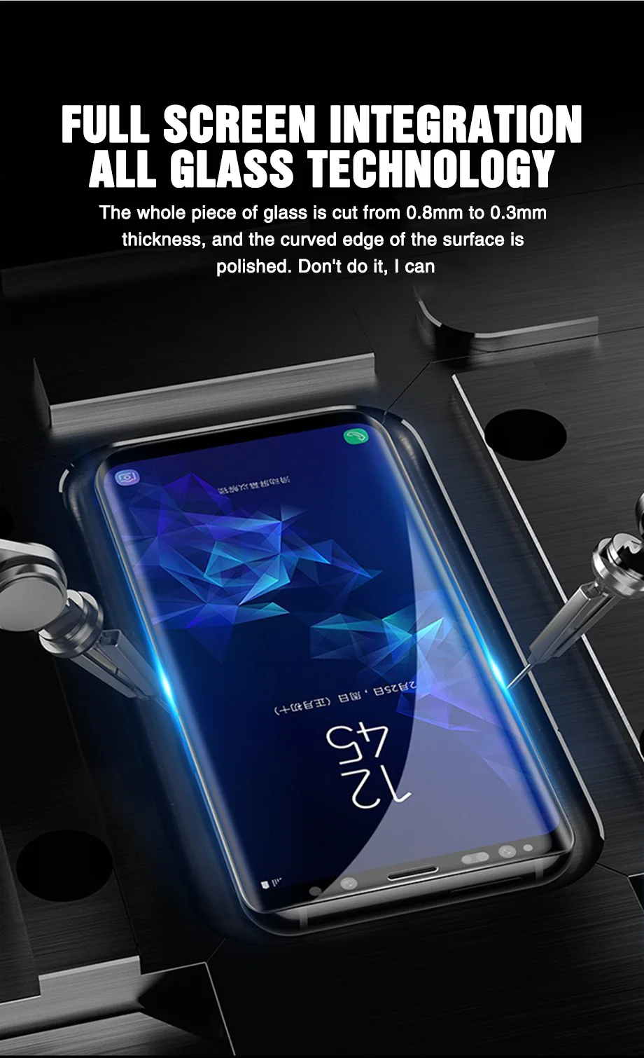 10 шт полное изогнутое Защитное стекло для samsung Galaxy S8 S9 S6 S7 edge Plus защитная пленка из закаленного стекла для Note 8 9