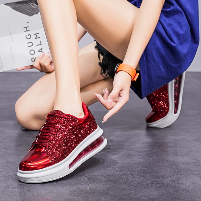 Новинка модная женская обувь со стразами женские кроссовки дышащая повседневная