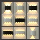 Светодиодный ная комнатная настенная алюминиевая уличная лампа, водонепроницаемый садовый настенный светильник для забора, гостиной, лестницы, спальни, IP65